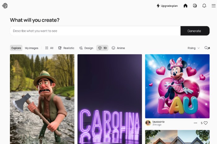 Ideogram for creating EFL images