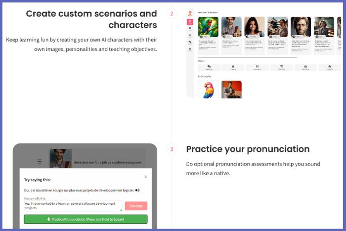 PrettyPolly for creating EFL speaking practice activities