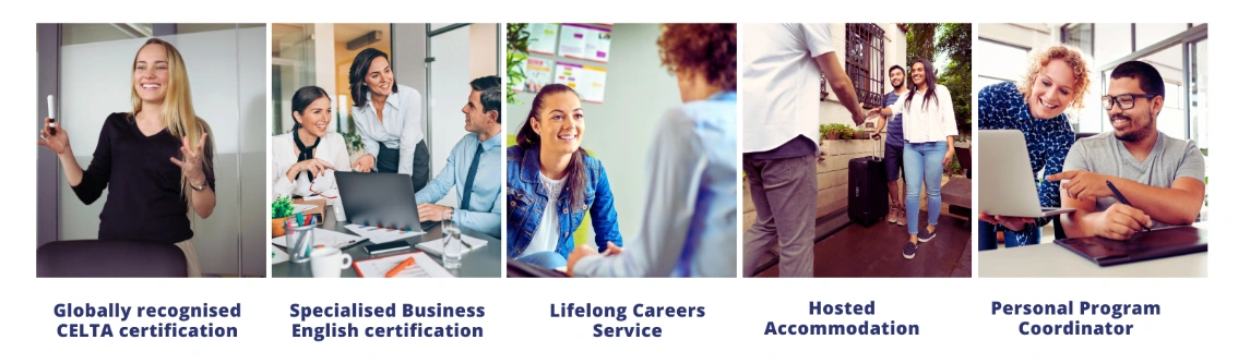 What it incuded in the celta and Business English program